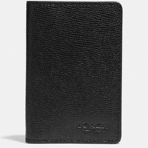 Coach F66574-Qb/Bk Holder wallet Card Case